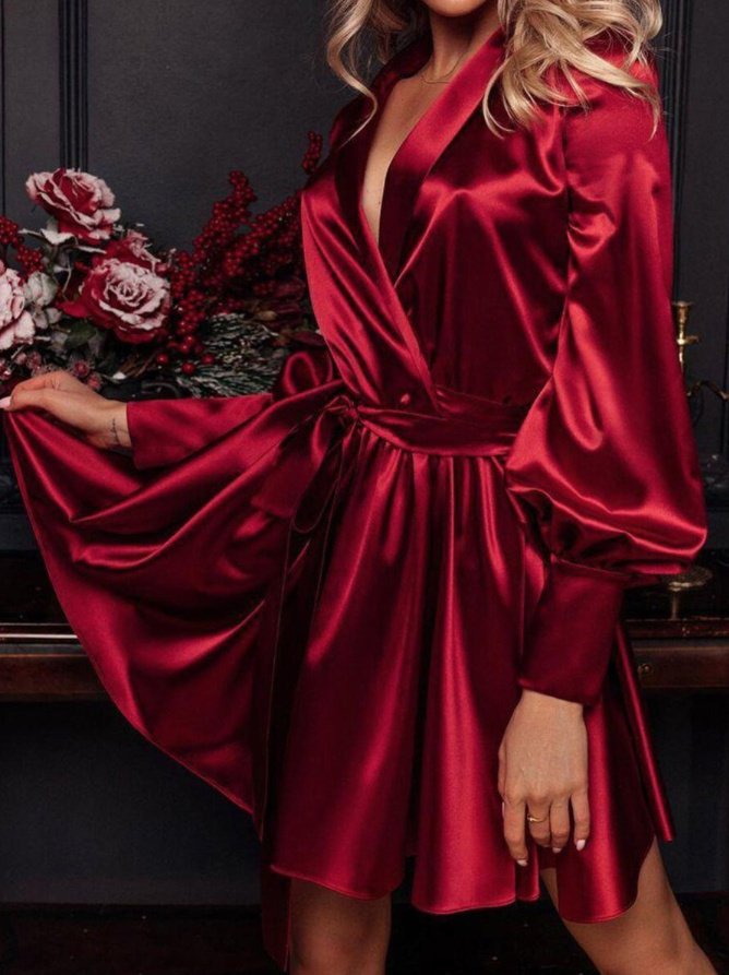 Rotes Mini Cocktailkleid Elegant für Hochzeitsgäste Kurz