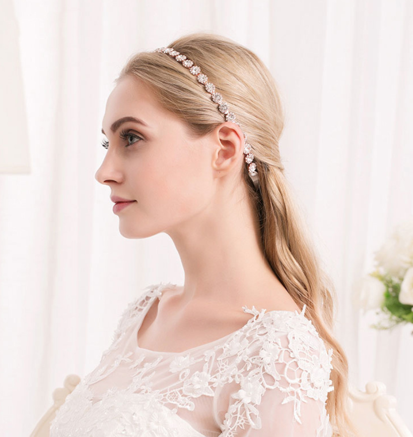 Gold Strass Braut Haarband Kopfschmuck