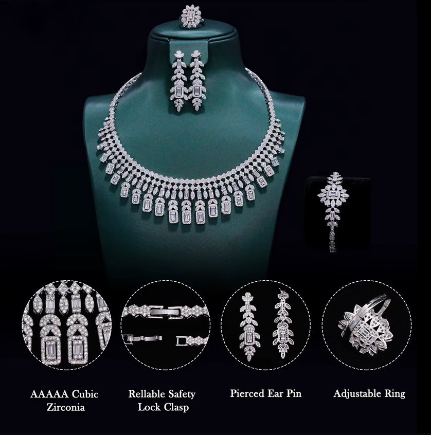 Luxus Zikronia Brautschmuck Set Dona Fünfteilig