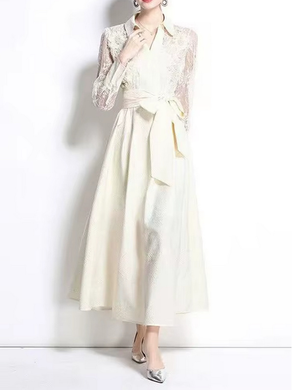  A Linie Langarm Standesamt Brautkleid Guinevere mit Ärmeln aus Spitze