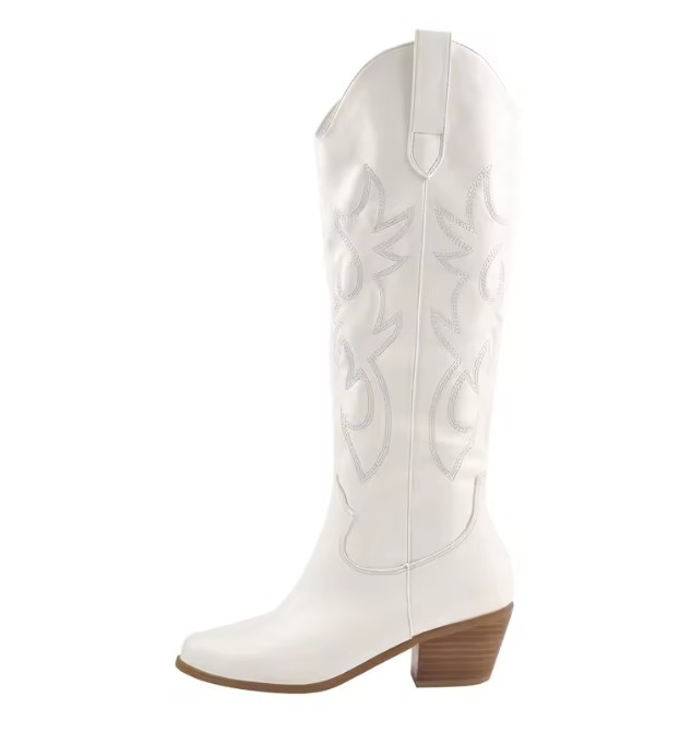 Brautschuhe Western Cowboy Stiefel Iulia in Weiß