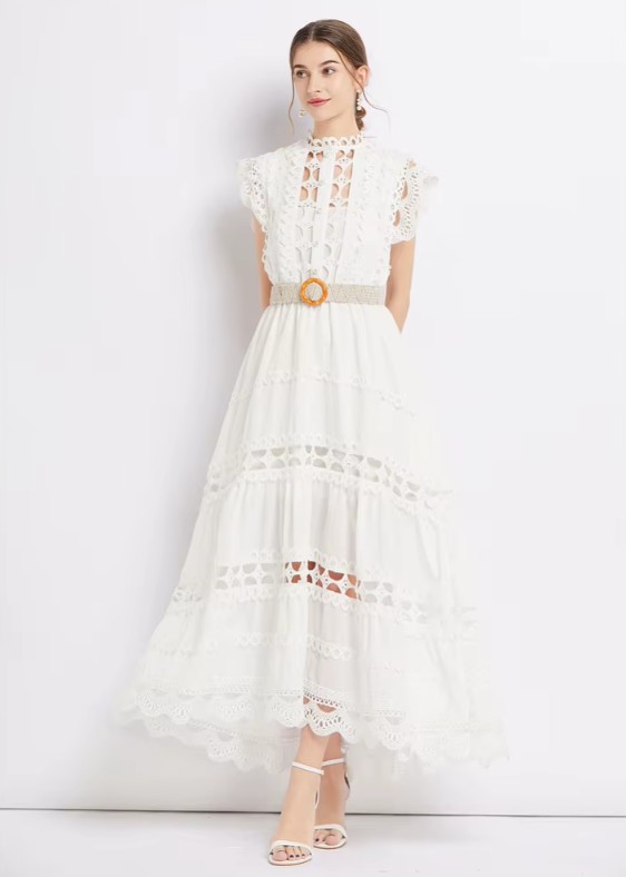  A Linie Standesamtkleid Knöchellang Ärmellos