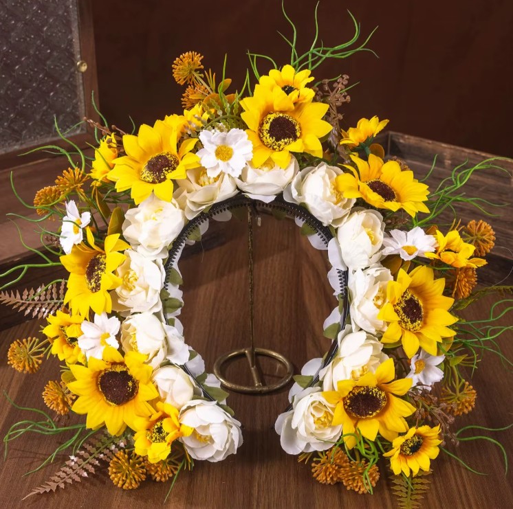 Sonnenblumen Braut Haarschmuck Janah