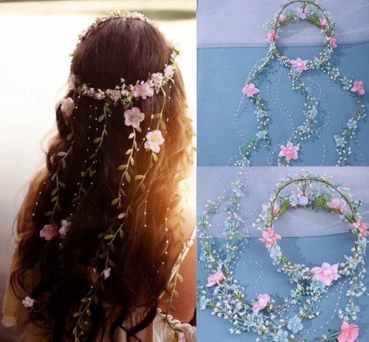 Prinzessin Blumen Braut Kopfschmuck Jane