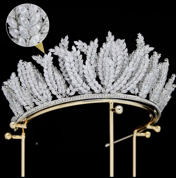 Zirkon Braut Krone Janette Kopfschmuck