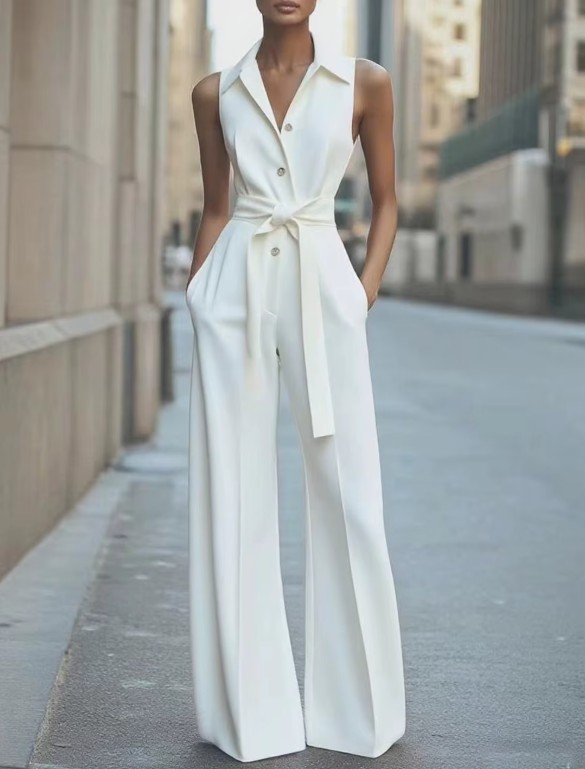 Ärmelloses Braut Overall Jumpsuit Keao Standesamt Mode 