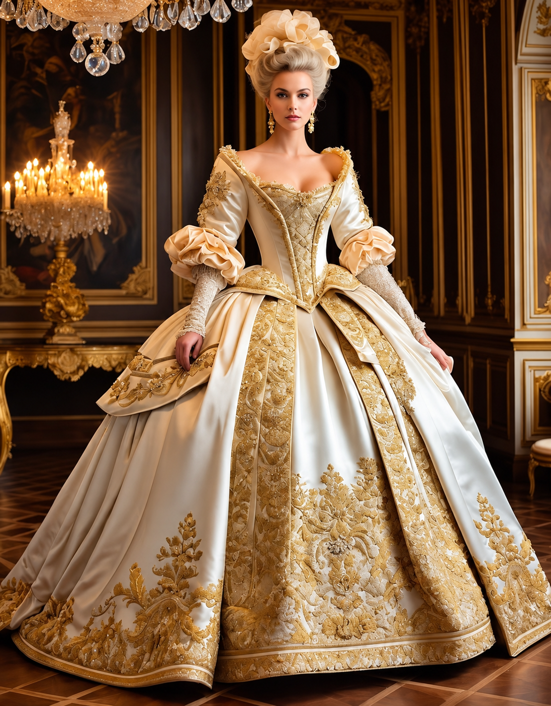 Vintage-Ballkleid im viktorianischen Stil | Gräfinnen-Hochzeitskleid & Hofabendkleid