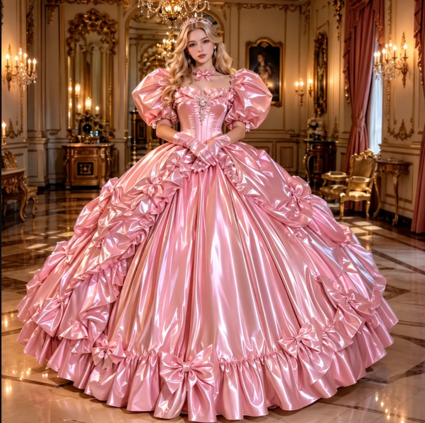 Rosa Quinceañera-Kleid – Prinzessinnen Brautkleid